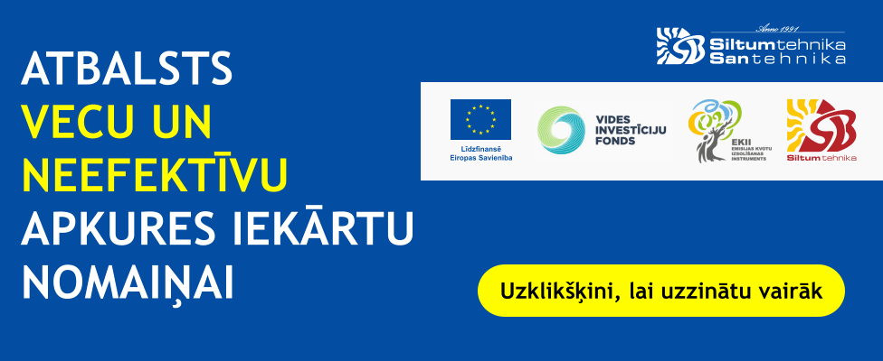 Atbalsts jaunu apkures iekārtu uzstādīšanai